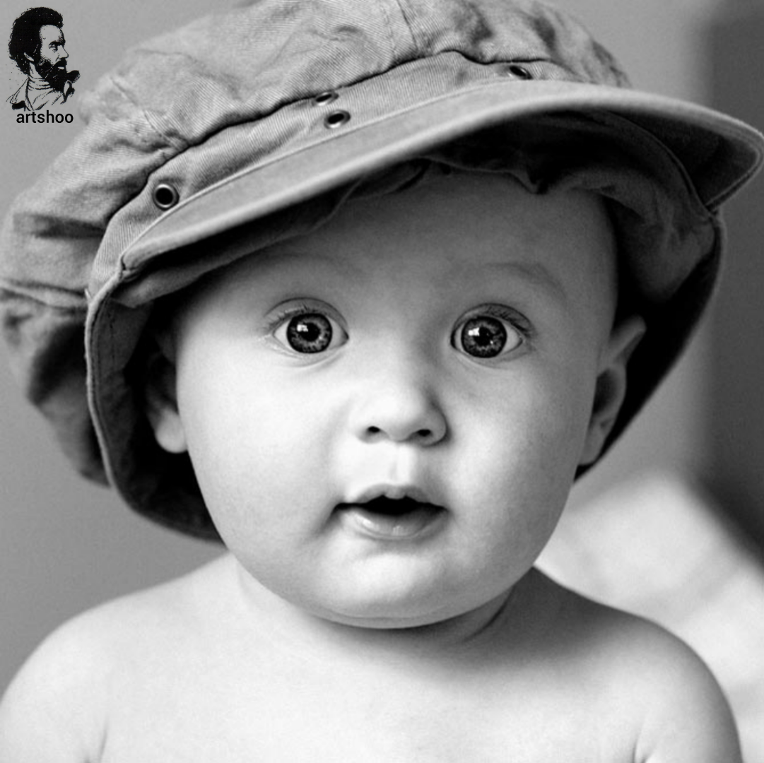 مدل کودک سیاه قلم